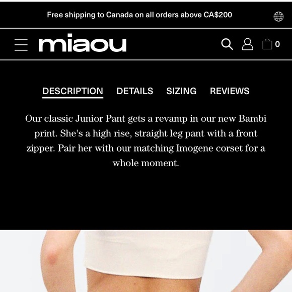 Miaou Junior Pant in Bambi - Picture 2 of 8